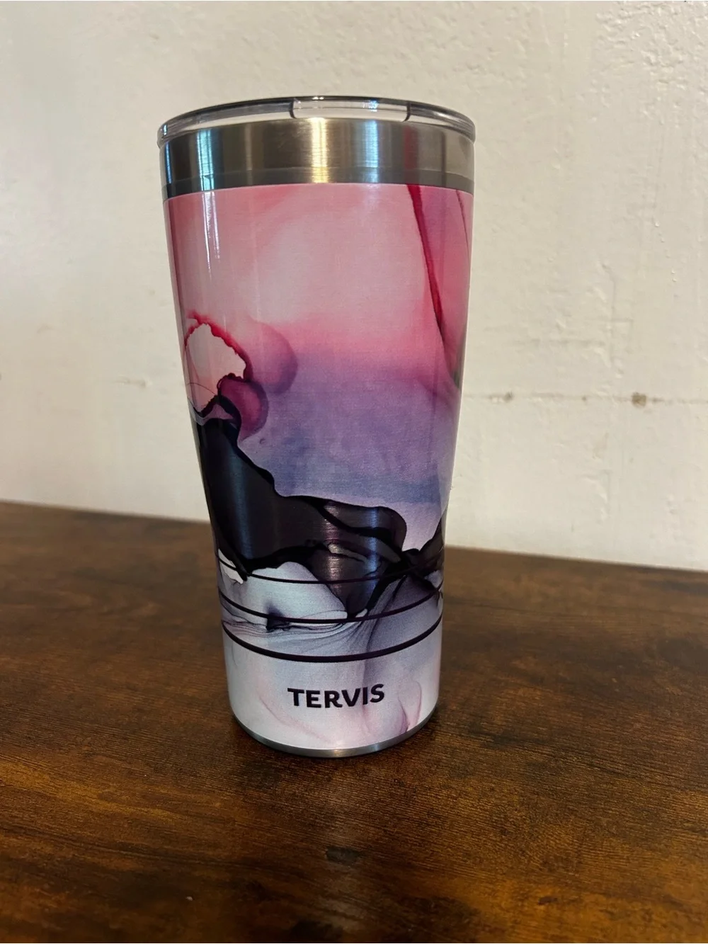 Tervis 20 oz InkReel Stainless Tumbler with Pink and Purple Fluid Art